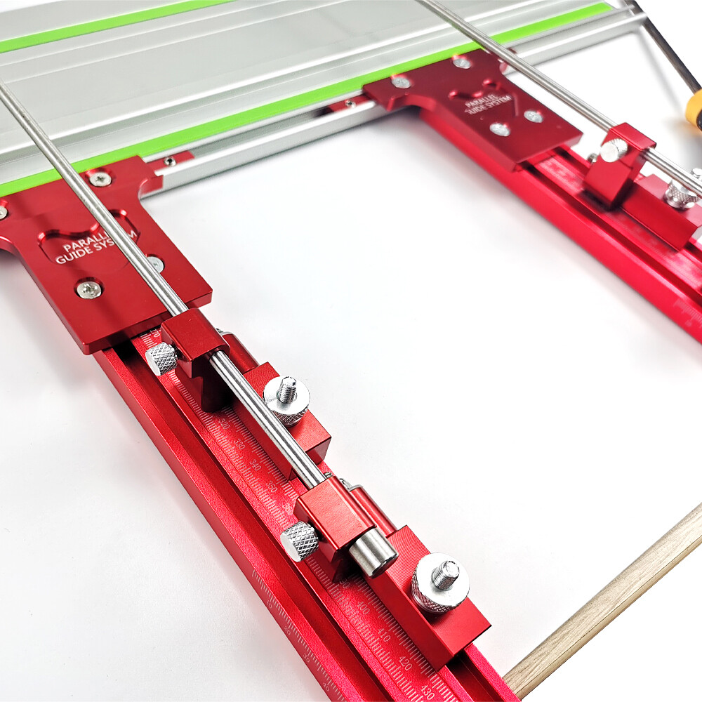 Aluminum Alloy Parallel Guide System for Repeatable Cuts for Track Saw Rail US