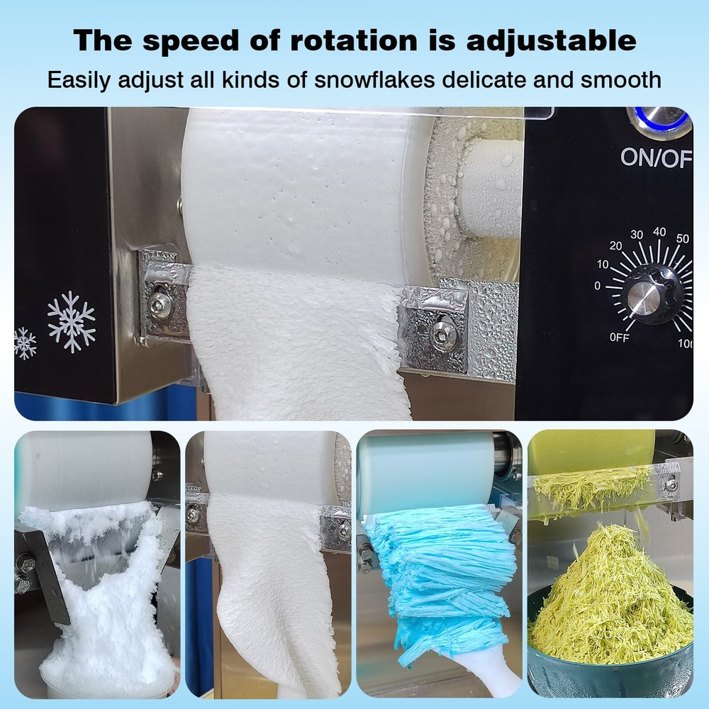 90% New Automatic 176lbs/day Snowflake Ice Machine Shaved Ice Machine