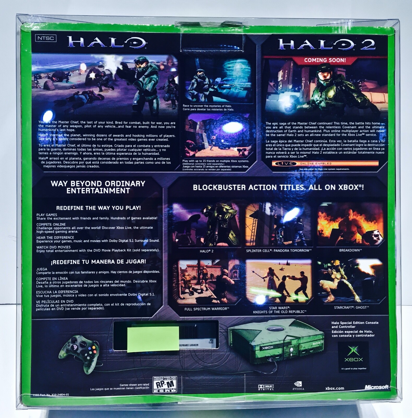 1 Console Box Protector For Original XBOX HALO Edition ETC. READ DESCRIPTION!