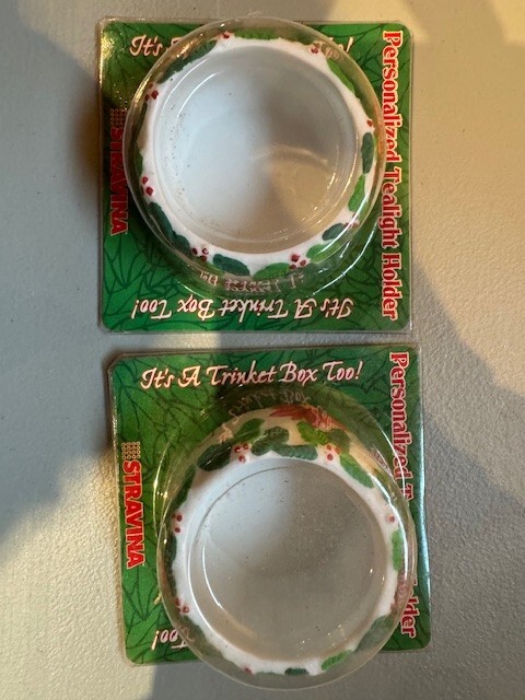 Personalized With “Dana” 2 Holiday Tealight Holders By Stravina