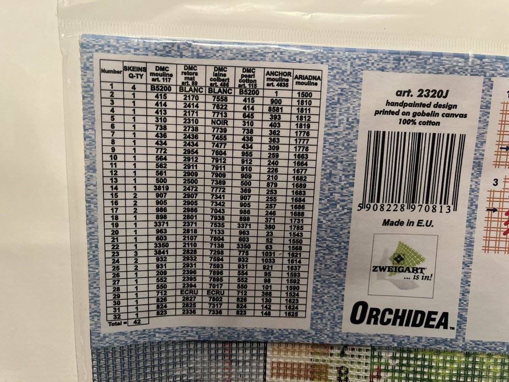 Orchidea - Needlepoint Canvas - “Spring Landscape” - No Yarn