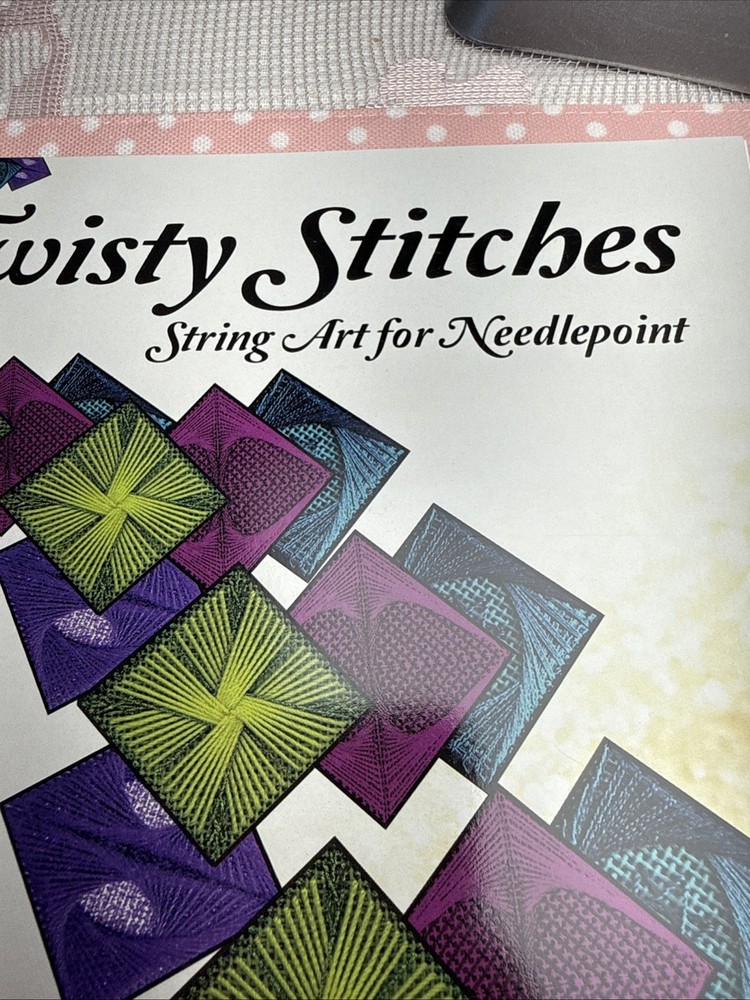 "TWISTY STITCHES" String Art for Needlepoint Book, Vol 1