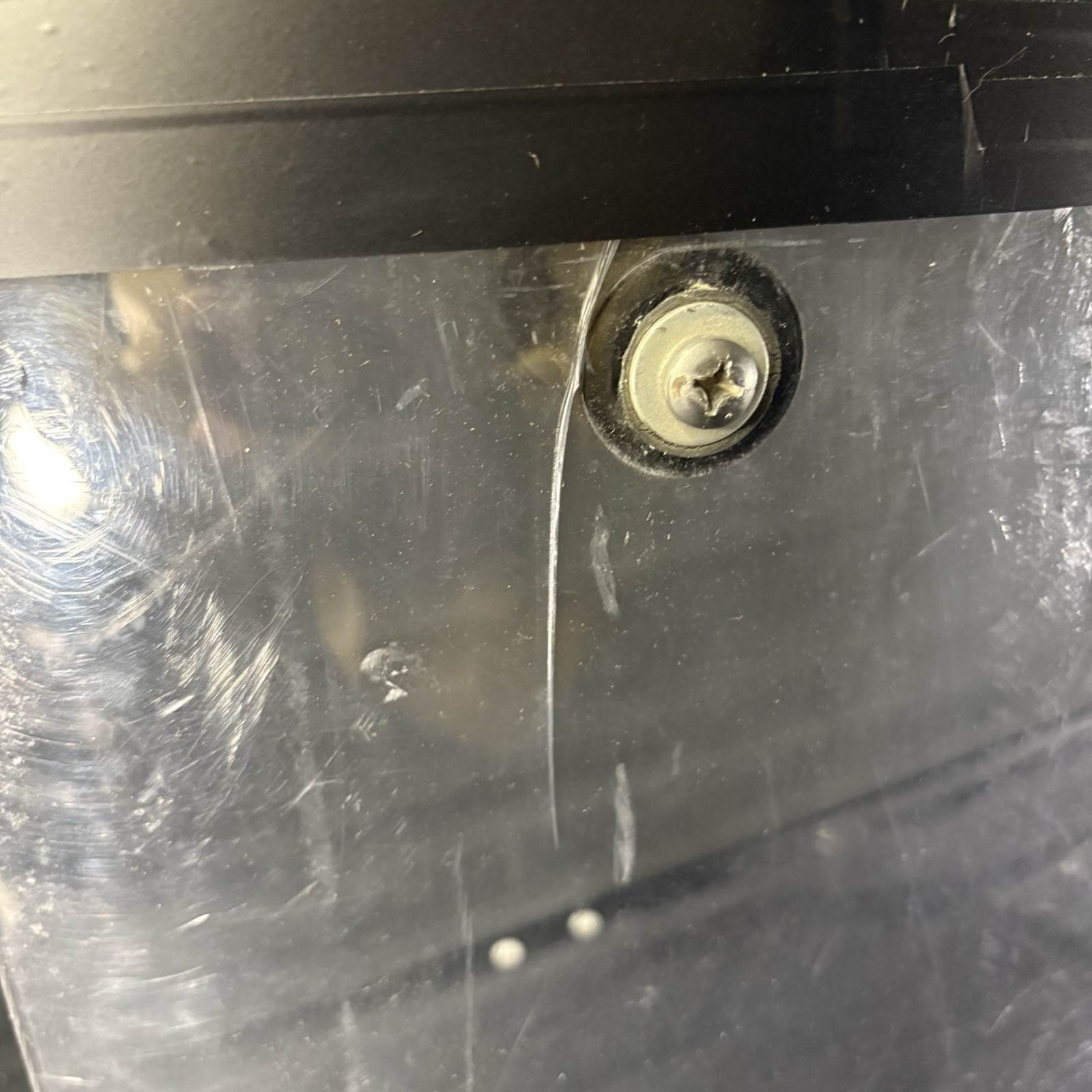 AETCO Police Riot Shield U.S.A. Made With Small Crack