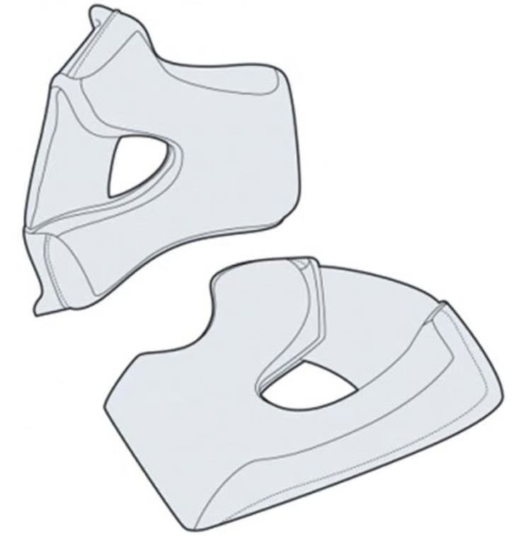 Simpson Motorcycle MBCPMD MOD Bandit Helmet - Cheek Pads -  Medium - Pair