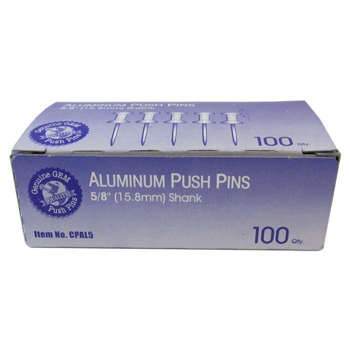 Push Pins 5/8" Steel Point 100/Box