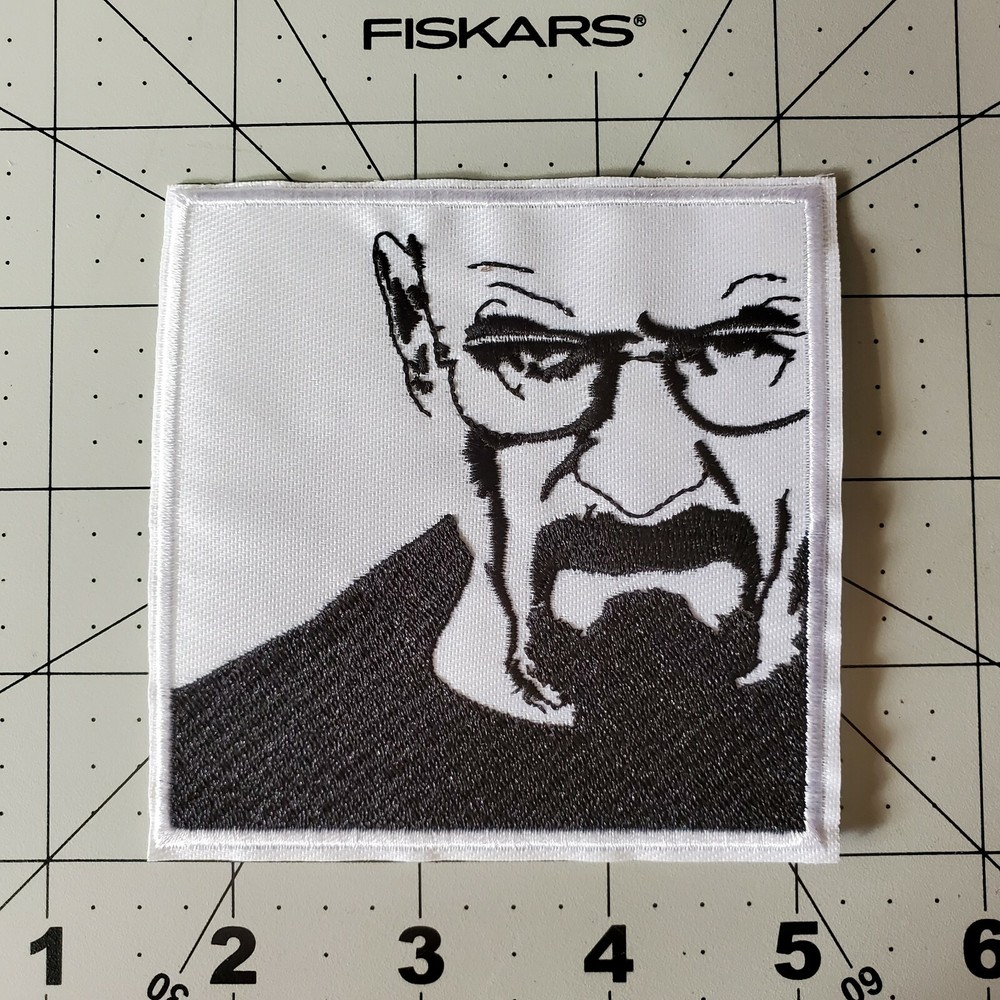 Breaking Bad Walter White Face Square Patch 3 1/2 inches wide