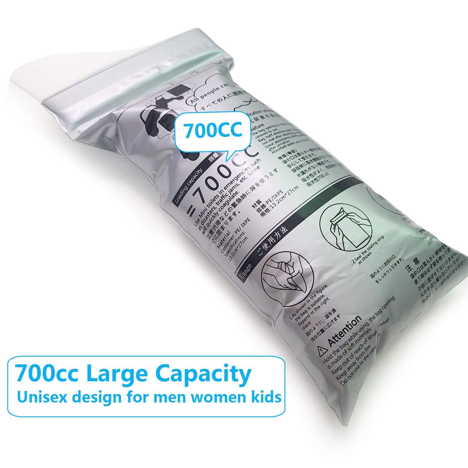 32 PCS Disposable Emergency Urinal Bag,Travel Pee Portable Camping Pee Bags