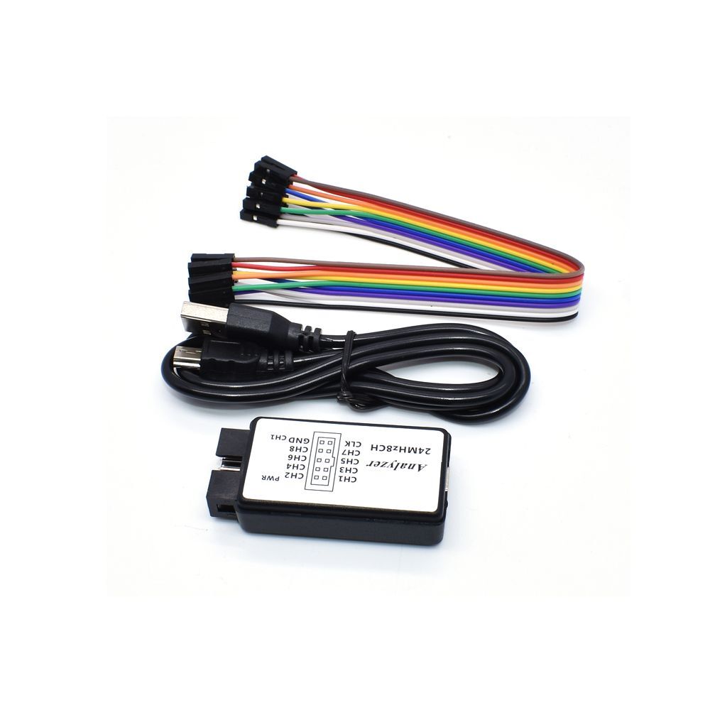 USB Logic Analyzer Debugger 8Channel 24 Per Seconds for ARM FPGA 24MHz Black