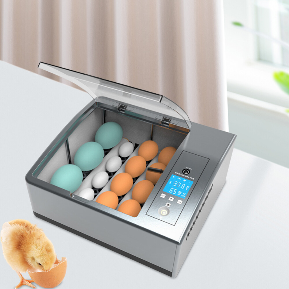 Automatic 16 Egg Incubator with Temperature Control and Turner - US
