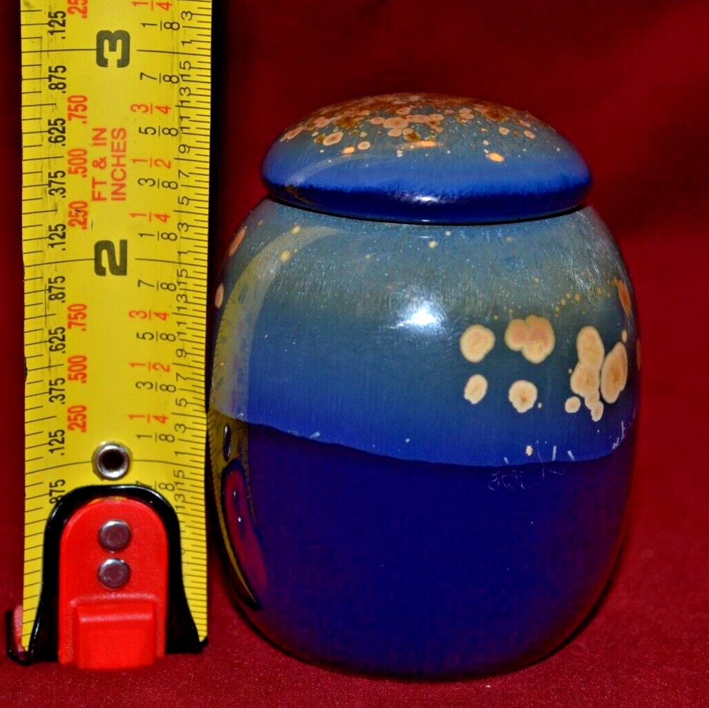 Small Ceramic Jar with Tight Lid For Keepsakes, Ashes, Herbs...