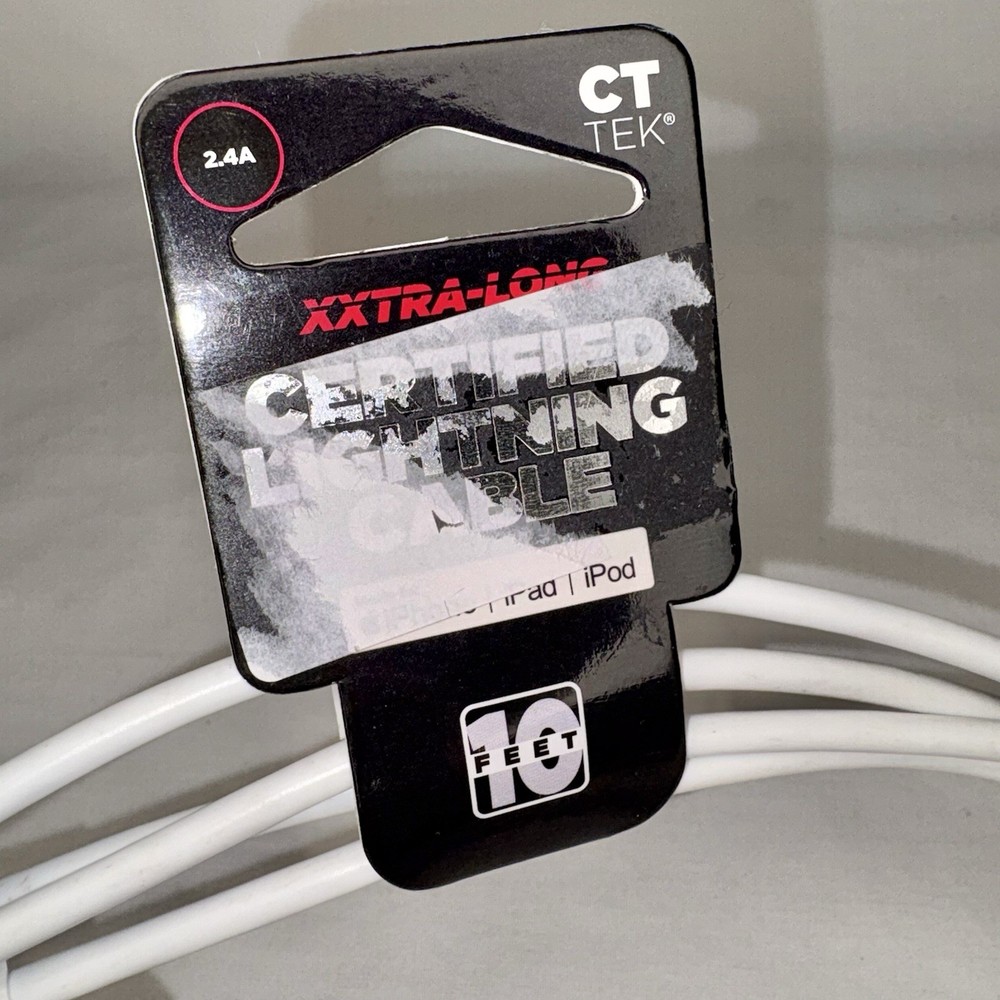 Apple Lightning USB Cable iPhone iPad iPod Charge Sync 10 Foot