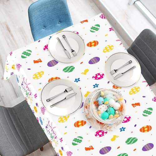 12 Pack Easter Tablecloths Rectangular, 54" x 108" Disposable Easter