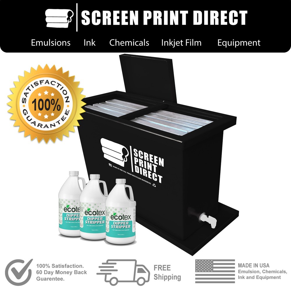 Ecotex® Screen Printing Equipment - 40 Gallon Dip Tank & 2-N-1 Solution