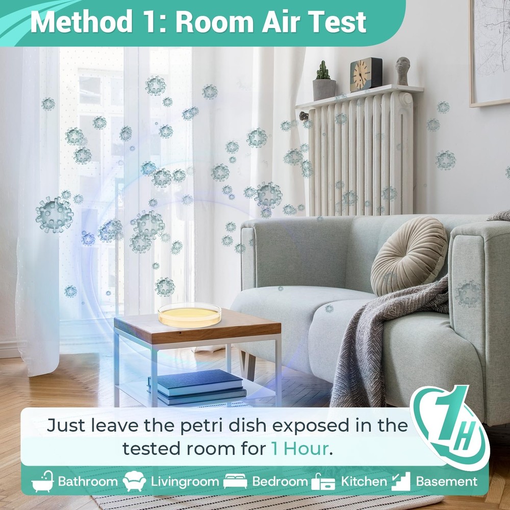 Mold Test Kit for Home Detection 4 Simple DIY Science Kits for Fastly Testing...