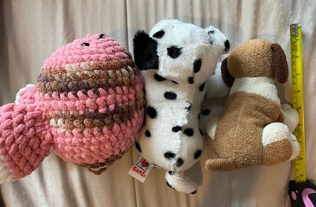 Lot of 7 Plush Toys Brave Merida Russ Berrie Patches Dog Webkins Dalmation Wolf