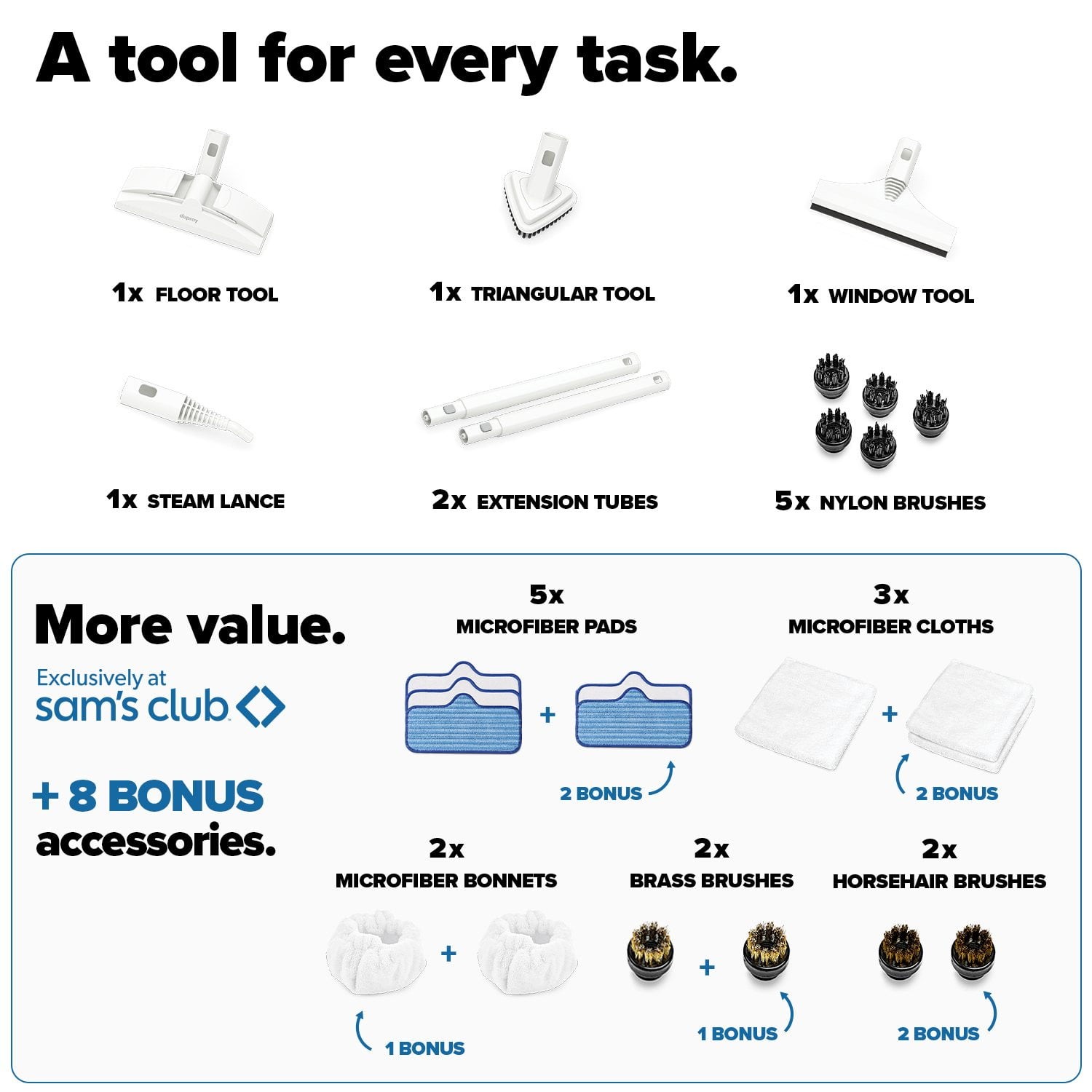 Dupray NEAT Exclusive Edition Steam Cleaner w/ Bonus Accessories - 25-Piece Kit
