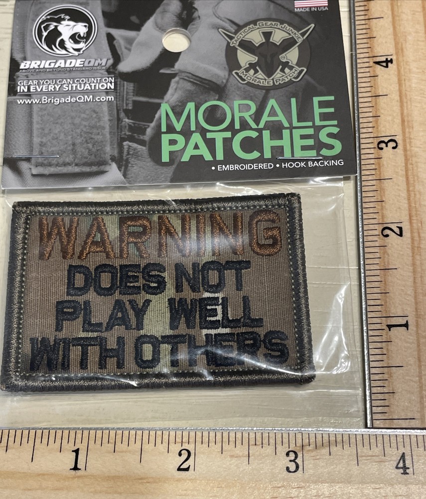 Morale Patch - Doesn’t Play Nice With Others - New And Wrapped