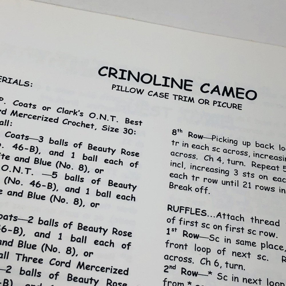 Crinoline Lady in Crochet Pattern Booklet