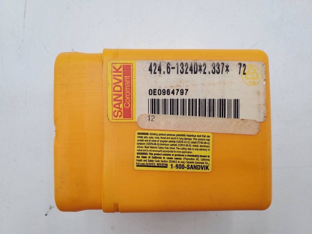 NEW Sandvik 424.6-1324D*2.337* 72