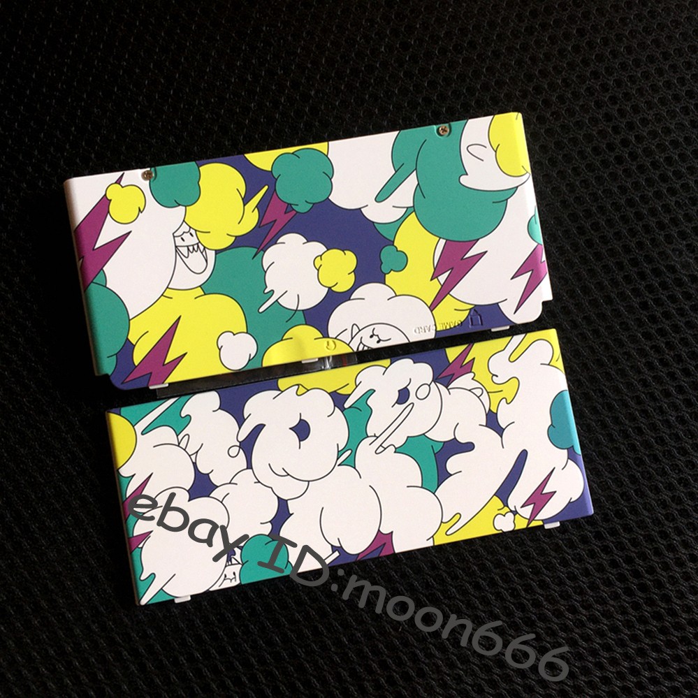 Pastel Cartoon Cloud & Lightning Design Replacement Shell for Nintendo New 3DS