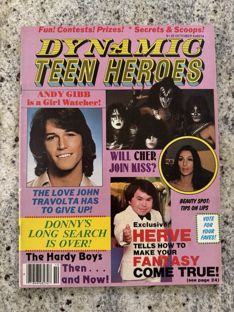 KISS 1978 TEEN HEROES KISS MAGAZINE GENE PAUL ACE PETER AUCOIN VINTAGE MEGA RARE