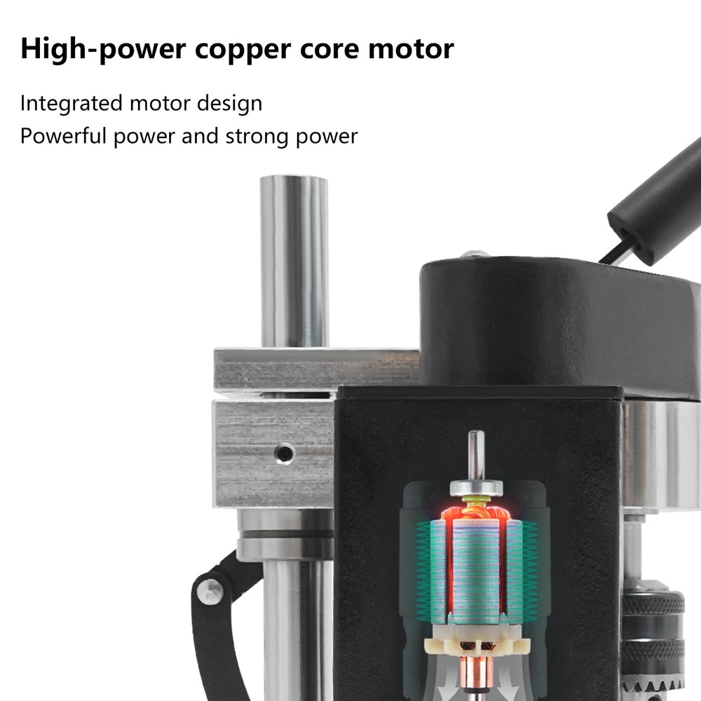 Power Bench Drill, Mini Drill Press, Adjustable Speed Electric Drilling Machine