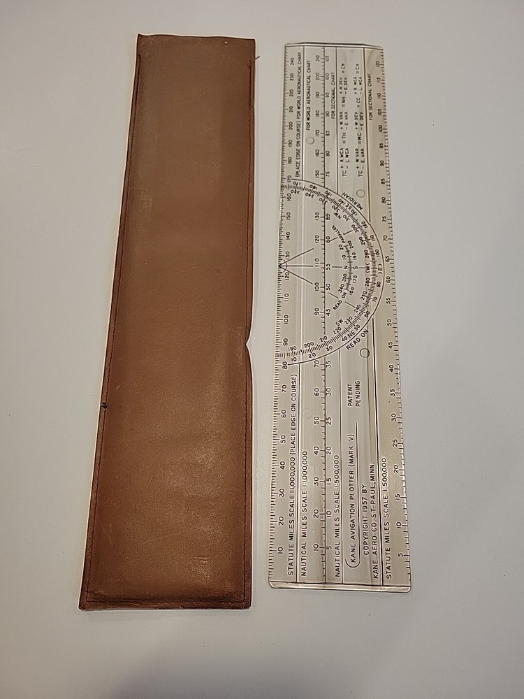 1957 Kane Avigation Plotter Mark IV With Case - KANE Aero ST Paul MN