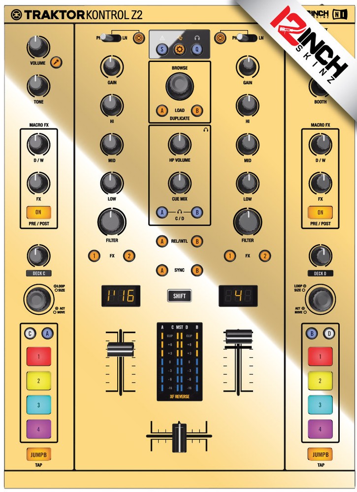 Native Instruments Z2 Skin mirror gold