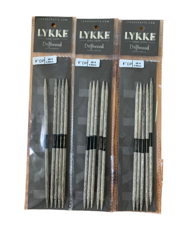 Lykke Driftwood 6" Double Point Needles