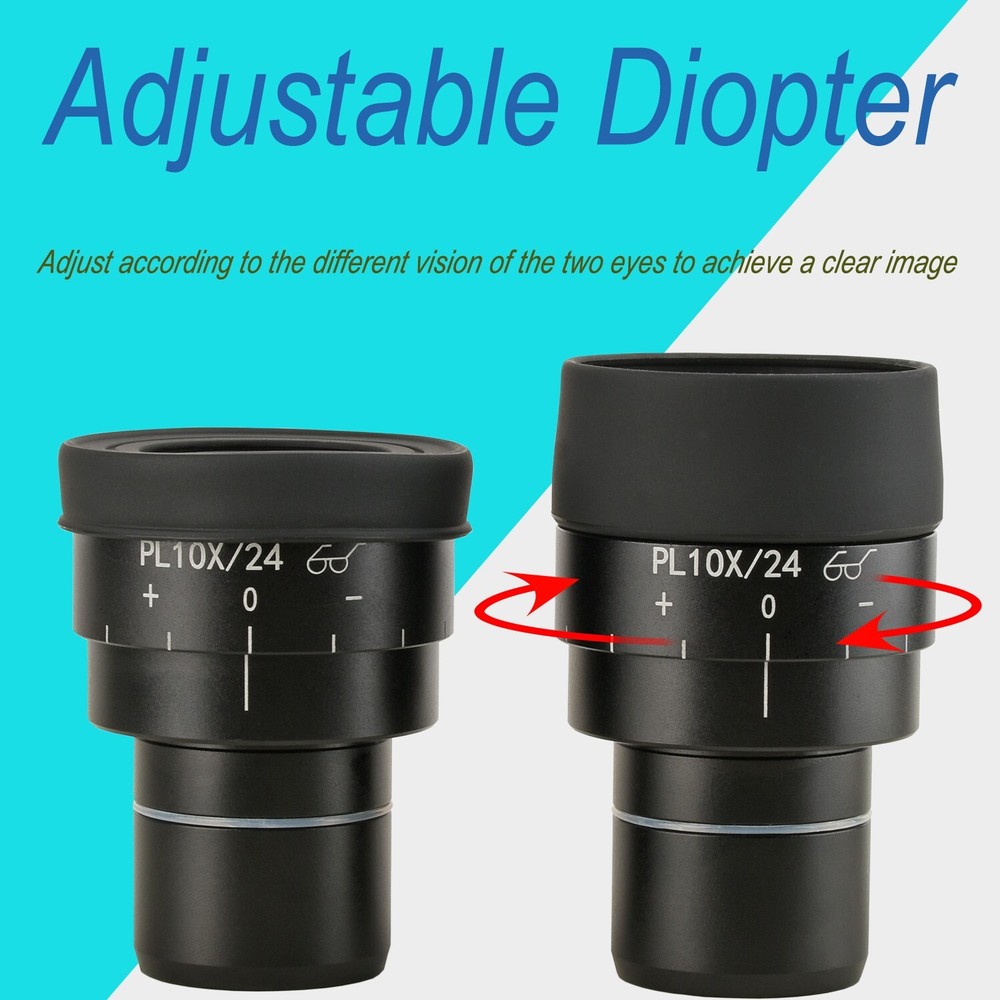 KOPPACE High Eye Point Large Field Plan Eyepiece PL10X/24mm,Interface 30mm