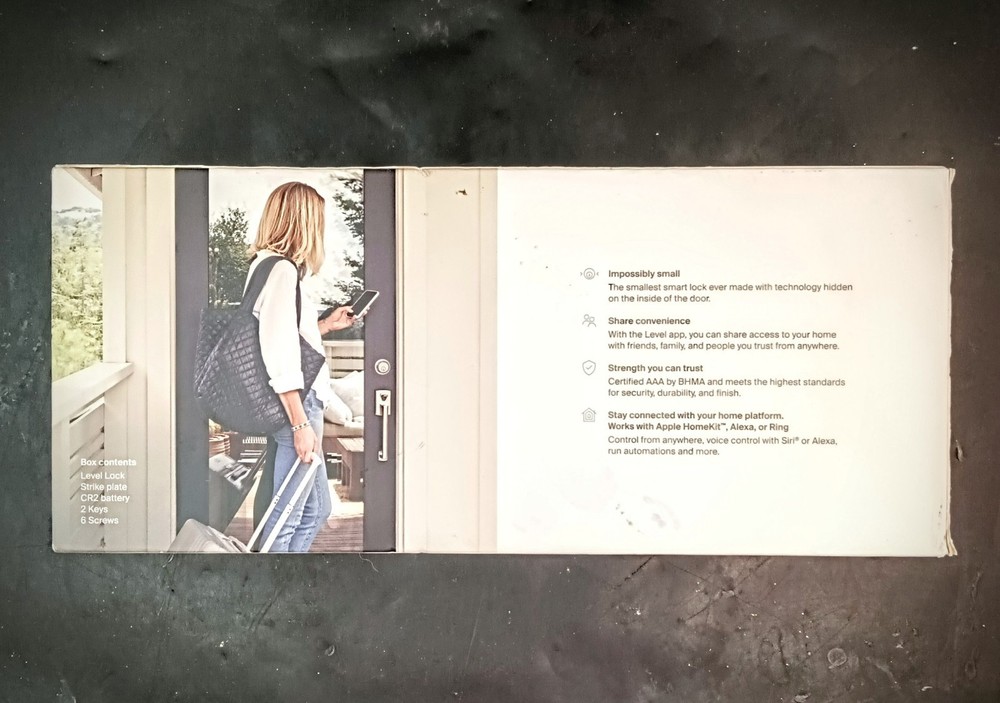 Level Lock Invisible Smart Lock Deadbolt Chrome, Alexa Ring Apple Compatible OBO