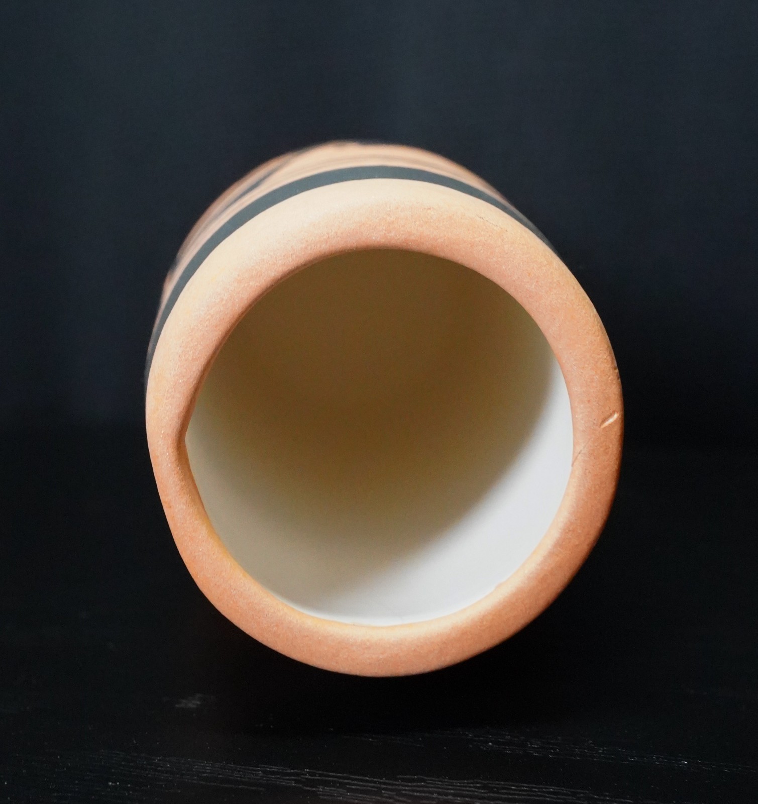 Signed W Polacca Hopi-Tewa Style Vase 7.75” Nampeyo Inspired Black on Red 1982