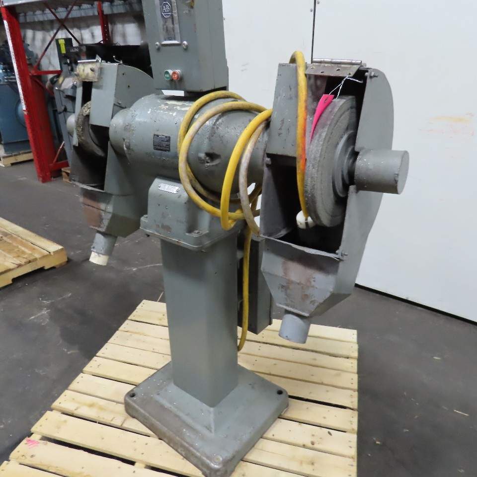 12" Pedestal Buffer Polishing Grinder 480V 3Ph 2 Sided