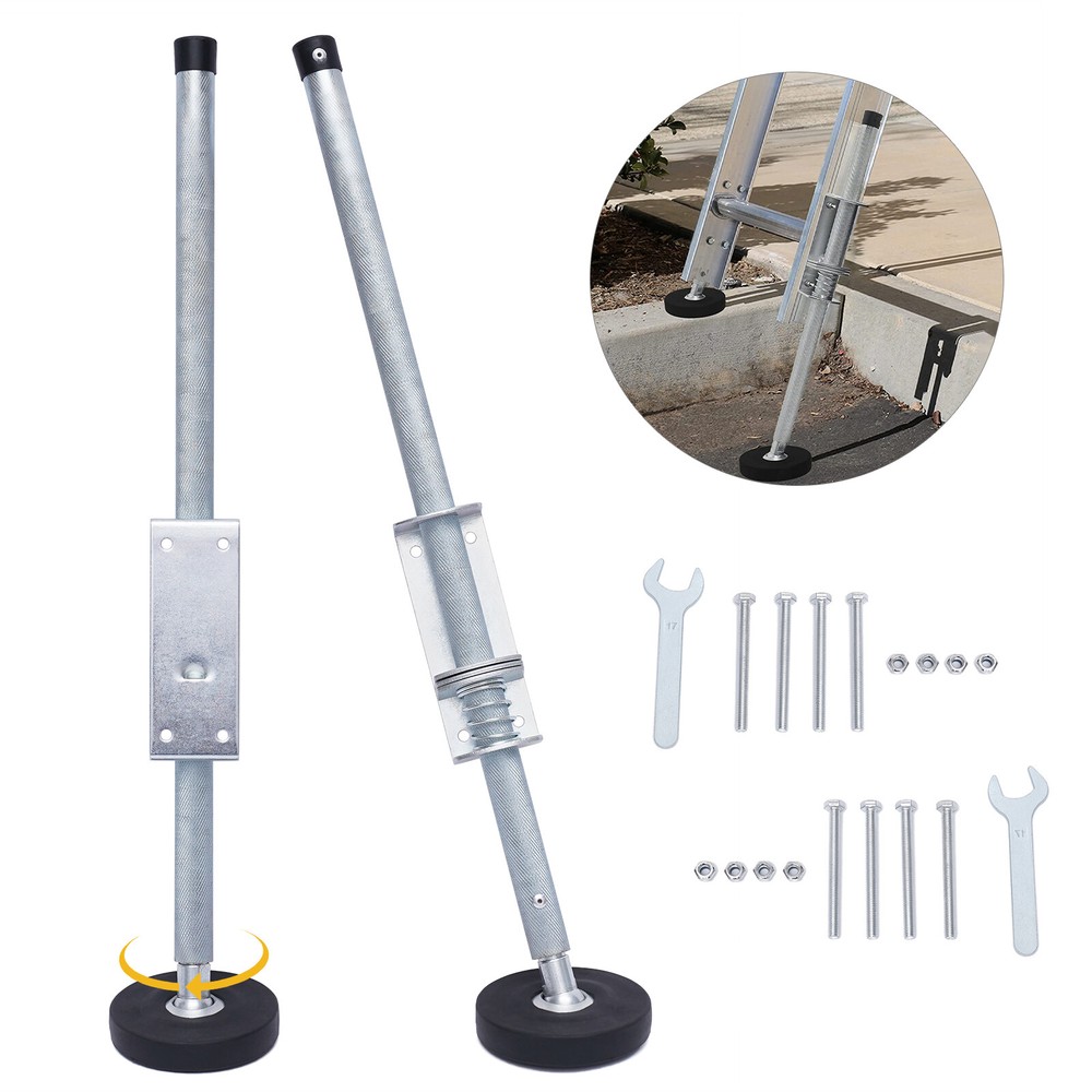 Pair Ladder Leveler for Extension Ladders Stabilizer Leg Leveling Tool 330 LBS