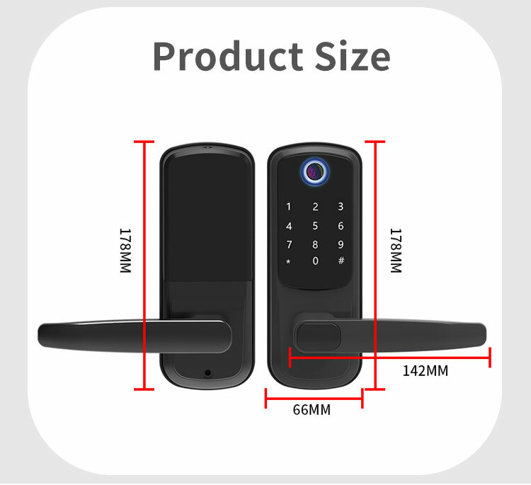 Smart Digital Door Lock, Electronic, Fingerprint, Password & Smartphone (VIDEO)