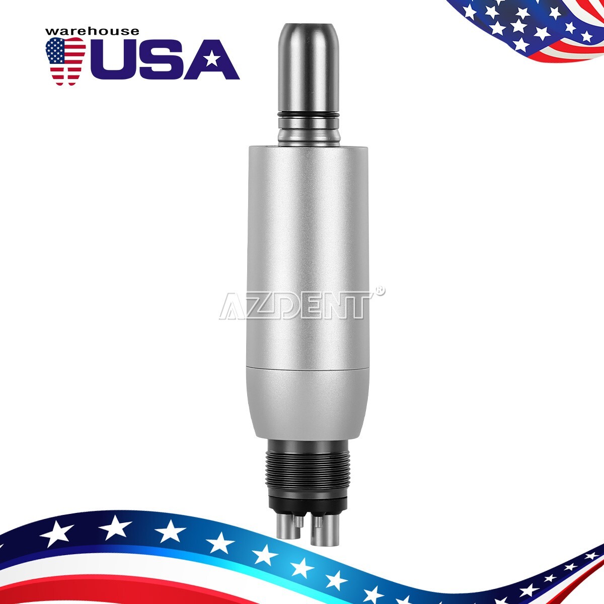 360° Swivel Dental Hygiene Prophy Handpiece Air Motor 4 Holes W/ 4:1 Nose cone