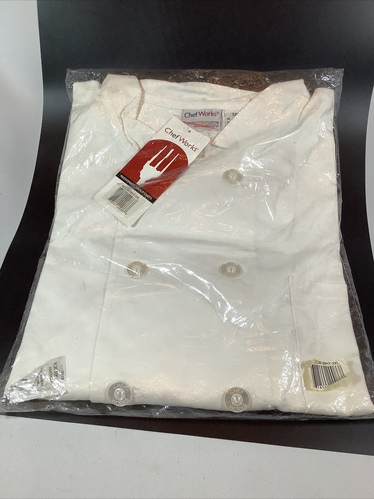 Chef Works Men's Le Mans Chef Coat White Size 3X