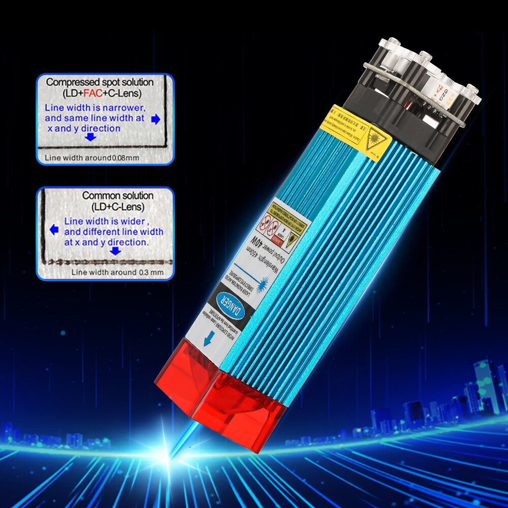 40W Laser Module Head For CNC 3018pro Lazer Machine Engraving Cutting DIY