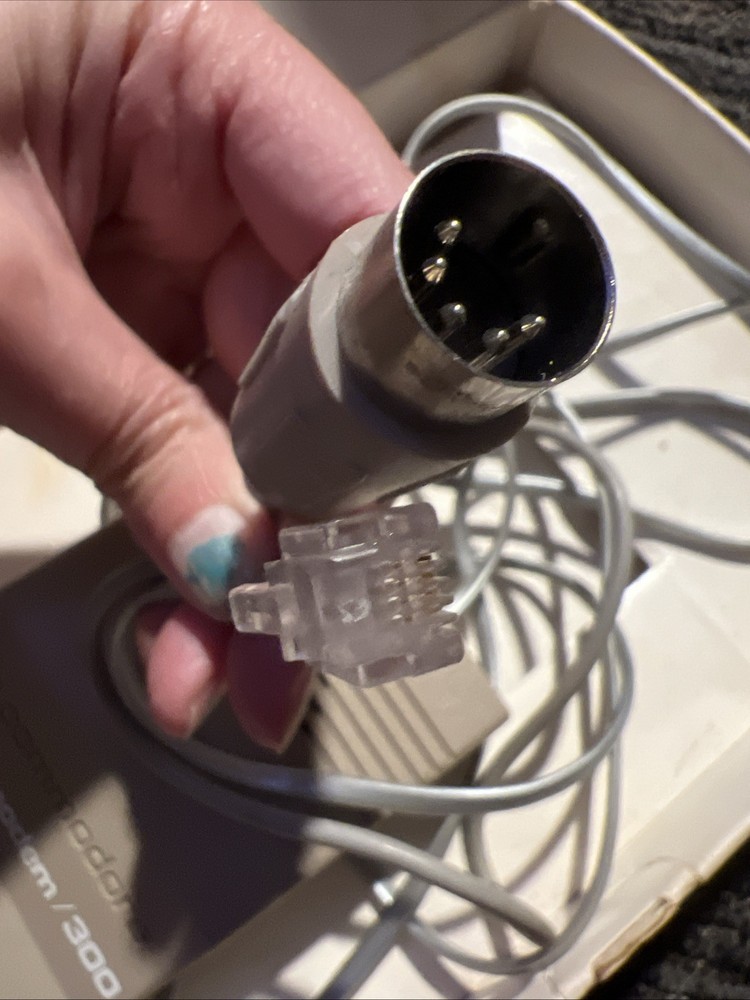 Vintage Commodore Computer 300 Modem (2) With Box and instructions Untested