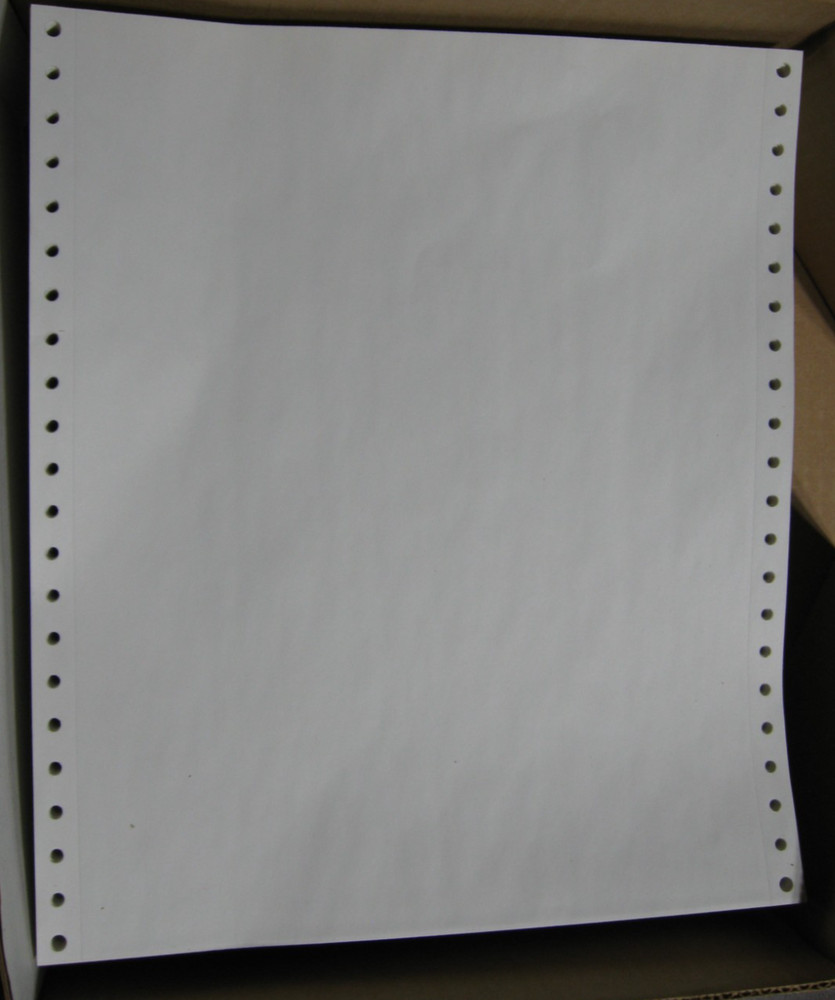1000 Sheet 4 Part Dot Matrix Printer Paper Perforated Edge Unlined Fanfold