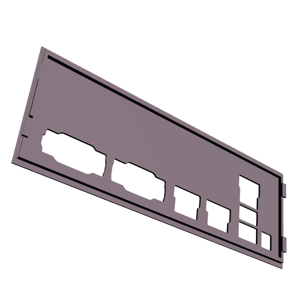 Datto MD70 I/O Shield, 3D Printed, IO Backplate