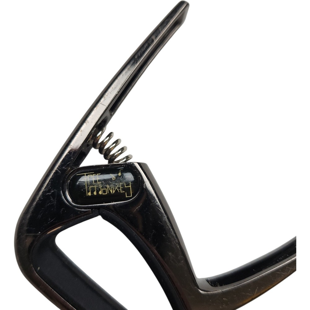 Tree Monkey Trigger Guitar Capo Dark Chrome Metal Spring Action Quick Release