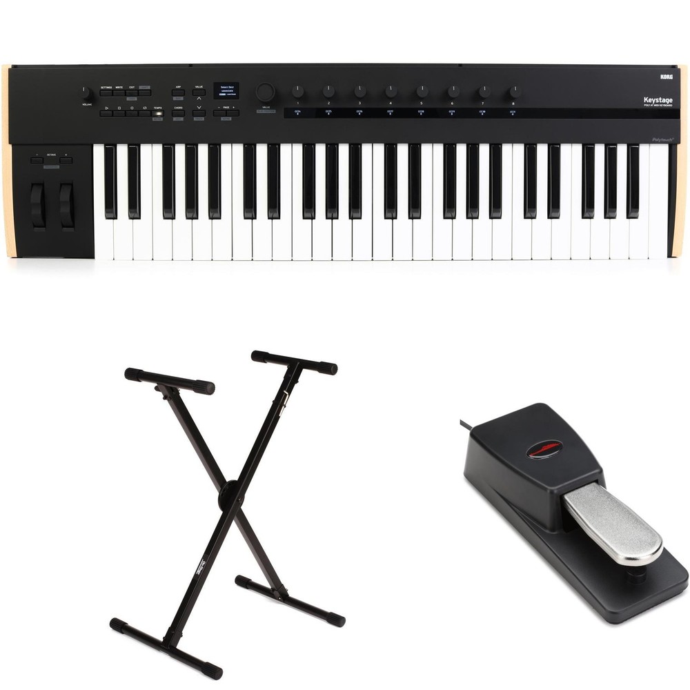 Korg Keystage 49-key MIDI Keyboard Controller Essentials Bundle