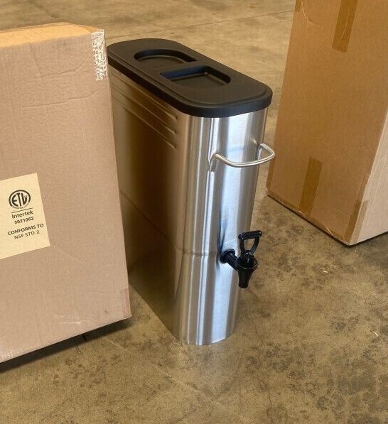 NEW Commercial 5 Gallon Stainless Steel Ice Tea and Drink Dispenser NSF