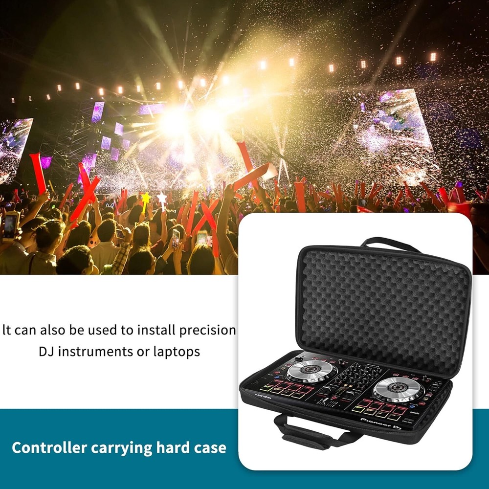 Stylish Travel Case for DDJ Controllers with Argyle Pattern and Buffer Sponge