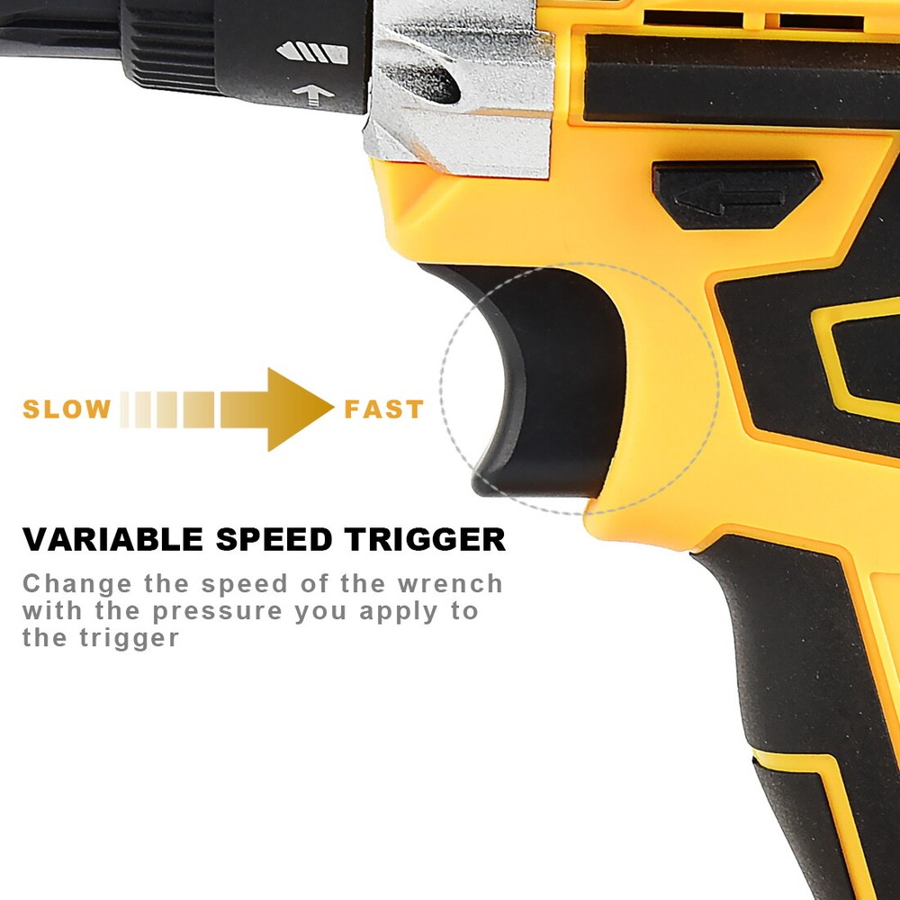 20V Electric Screwdriver Rechargeable Kit Cordless Drill Drill Driver Bits Set