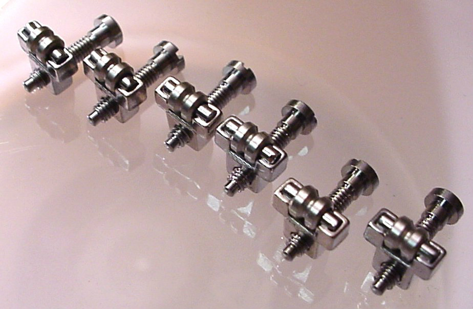 6 ROLLER ELEMENTS FOR TUNE O MATIC GUITAR BRIDGE
