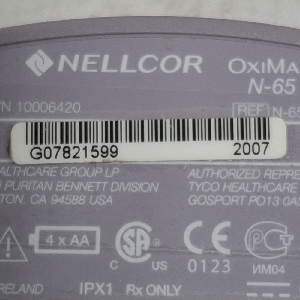 Nellcor Oximax N-65 Pulse Oximeter