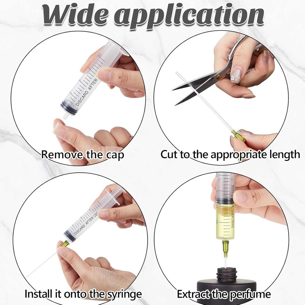 6 Pack 50 ml Glass Perfume Bottles & Refill Tools Set Travel Perfume Atomizer