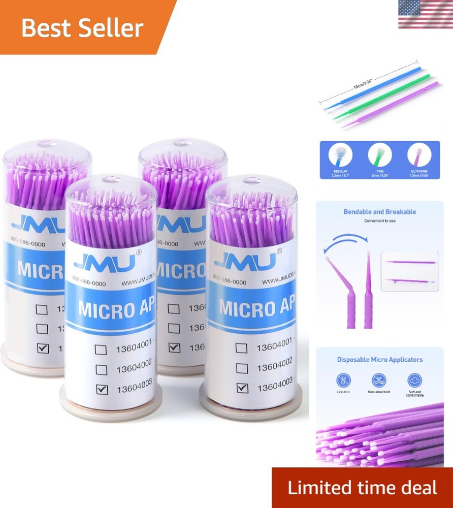 400pcs Dental Micro Applicators Brushes Superfine, Disposable Microswabs